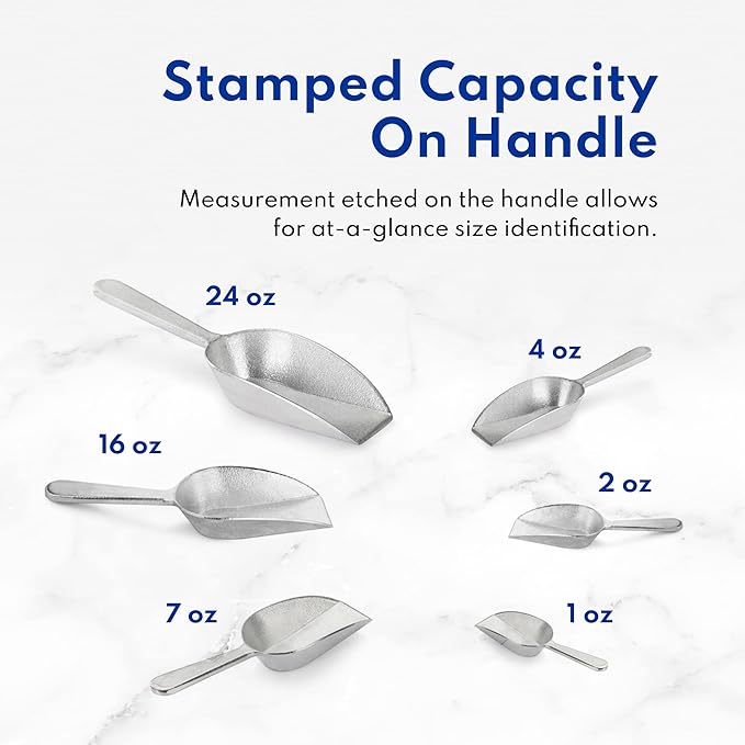 New Star Foodservice 34684 One-Piece Cast Aluminum Flat Bottom Bar Ice Flour - Image 6