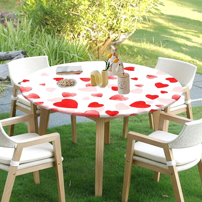 Valentines Day Round Fitted Tablecloth - Image 3
