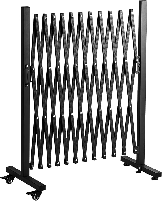TECSPACE Aluminum Expandable Garden Fence, Portable Barricade Gate by TECSPACE
