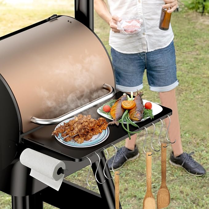 Folding Shelf for Traeger Pellet Grills, BAC362 Pellet Front Shelf - Image 7