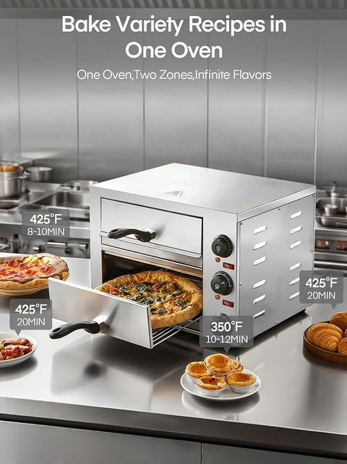 12 Inch Commercial Pizza Oven, Countertop Pizza Ovens - Image 2