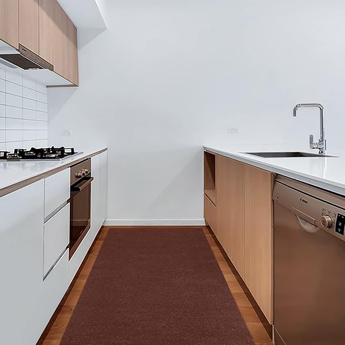 2' x 35' Runner Rugs with Rubber Backing, Indoor Outdoor Utility Carpet Runner - Image 8