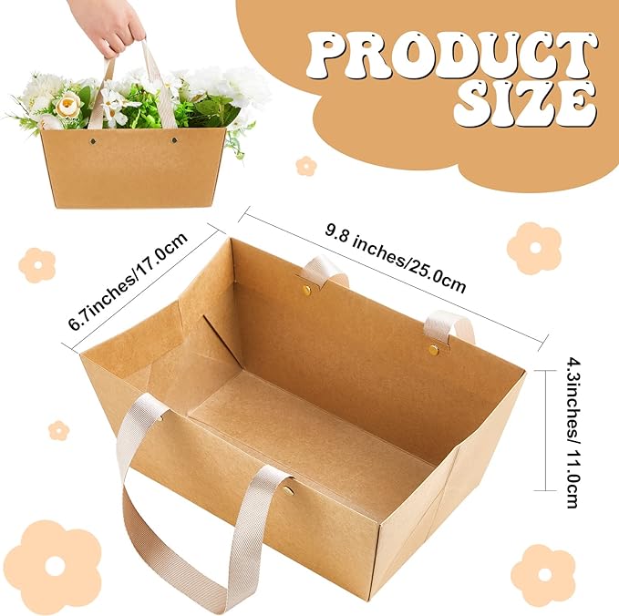 Pinkunn 48 Pcs Basket for Gifts Empty DIY Bulk Party Gift Basket Kit - Image 2