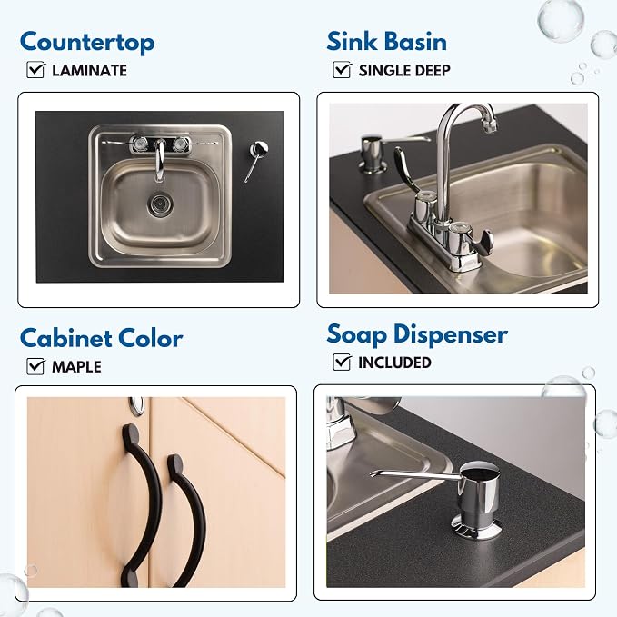 Ozark River Portable Sinks Premier 1D, Deep Stainless Sink Basin-Laminate - Image 4