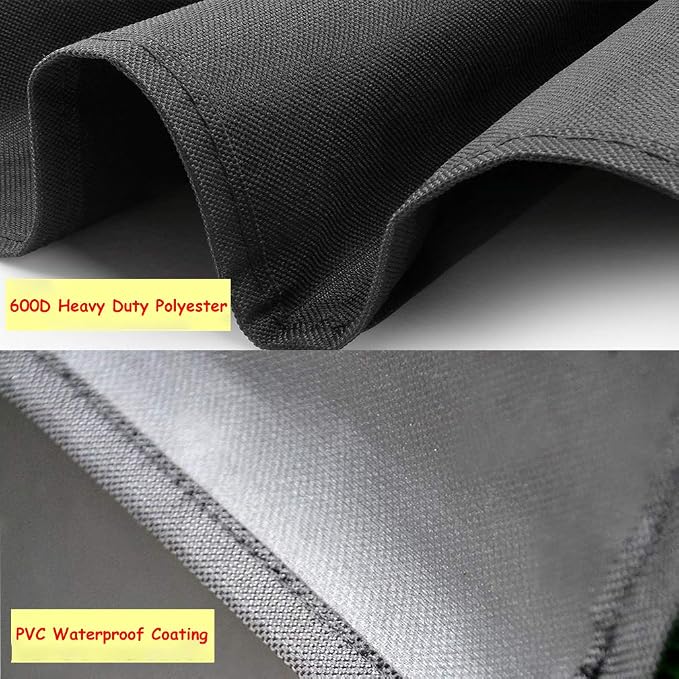 60 Inch Heavy Duty Waterproof Round Fire Pit/Table Cover, Weather Resistant - Image 3