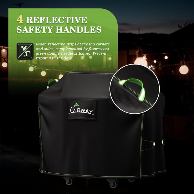 UIRWAY Grill Cover for Outdoor Grill 52 Inch, 600D Heavy Duty Waterproof BBQ - Image 7