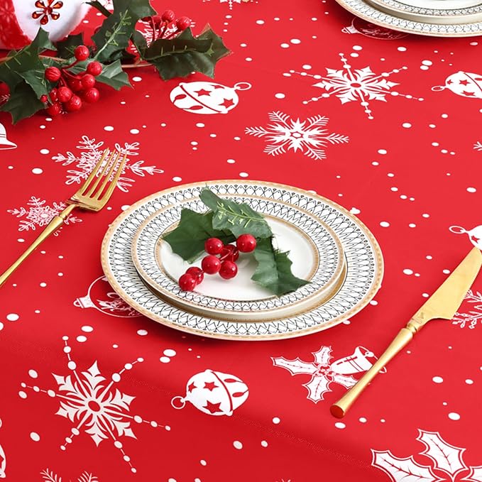 misaya Rectangle Waterproof Vinyl Table Cloth, Wipeable Tablecloth - Image 8