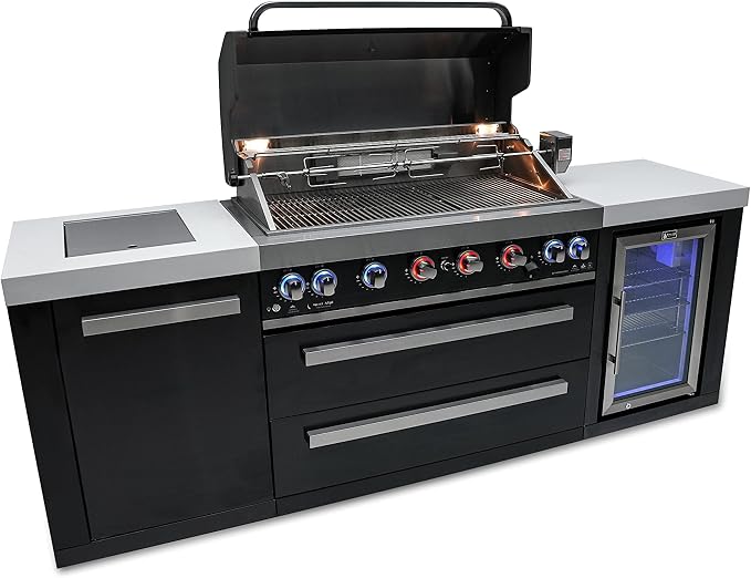 Mont Alpi MAi805-BSSFC 44-inch 6-Burner 115000 BTU Black Stainless Steel Gas - Image 5