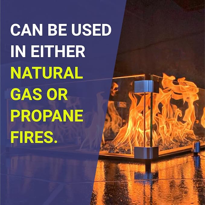53.5" X 19.5" X 6” Rectangular Glass Flame Guard - Image 6