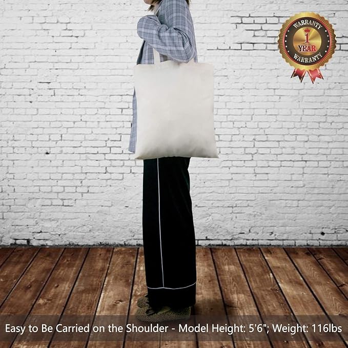 TOPDesign 192-Pack Economical 16"x15" Cotton Tote Bags, Lightweight Medium - Image 2