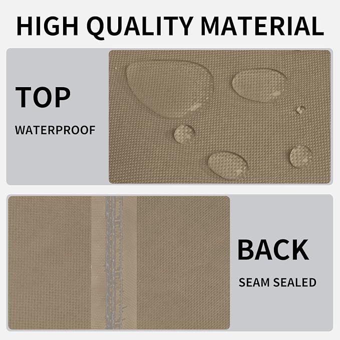 Easy-Going Outdoor Fire Pit Cover Rectangle 42L x24W x24 H, Durable Outdoor Gas - Image 3