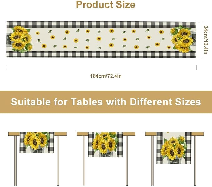 Morden Sunflower Table Runner - Image 8