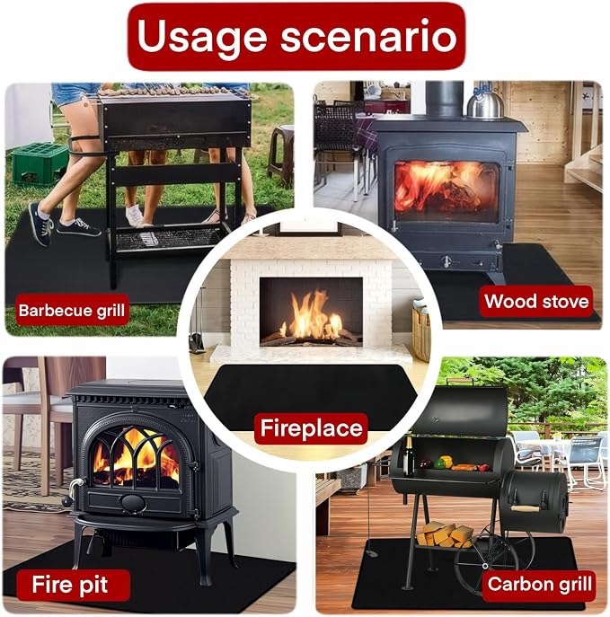 60x40 Inch Under Grill Mats for Outdoor Grill, Double-Sided Fireproof - Image 6