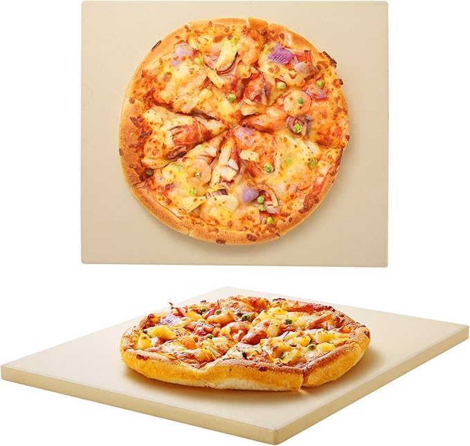 Unicook Pizza Stone 13 Inch, Cordierite Square Baking Stone by UNICOOK