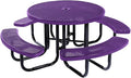COATEDOUTDOORFURNITURE Heavy-Duty Portable Outdoor Picnic Table by CoatedOutdoorFurniture