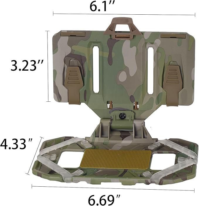 Tactical Molle Phone Holder for Plate Carrier Vest, Quick Release & Adjustable - Image 2