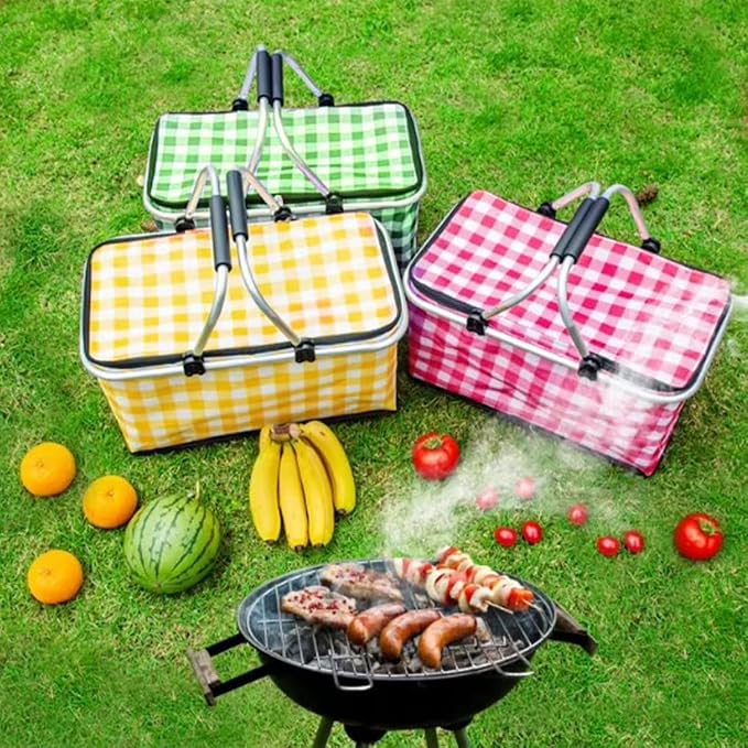 Insulated Picnic Basket Cooler Bag - Image 5