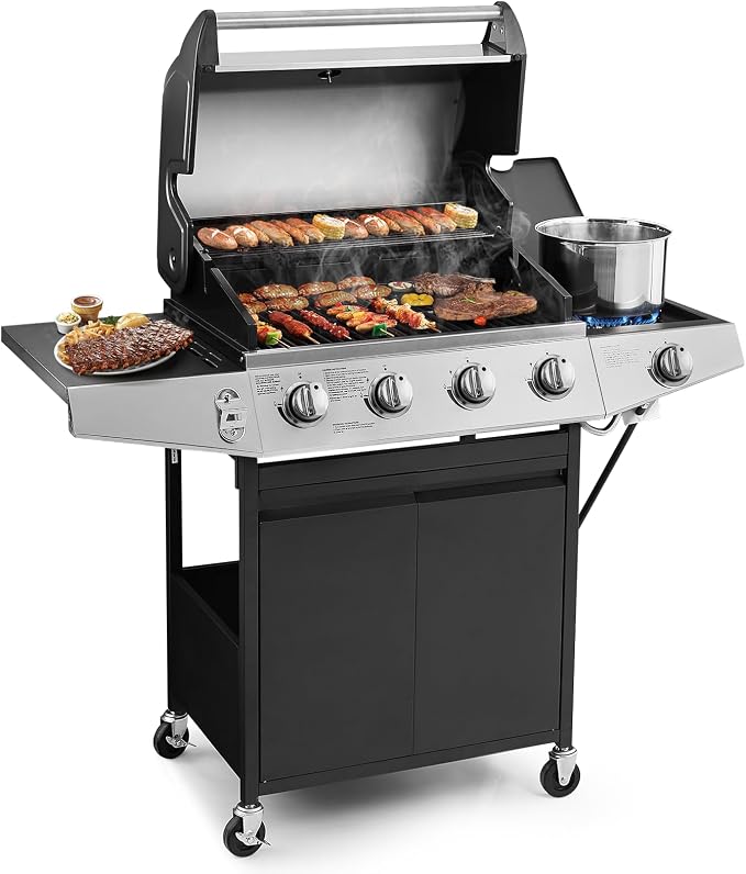 Lyromix 4 Burners Gas Grill by Lyromix