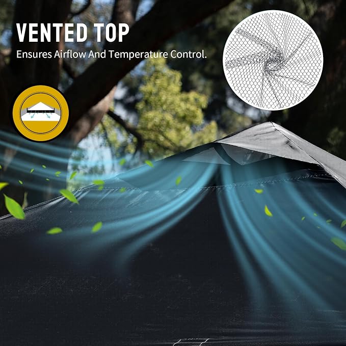 CROWN SHADES 12x12 Pop Up Canopy Outside Canopy, Patented One Push Tent Canopy - Image 5