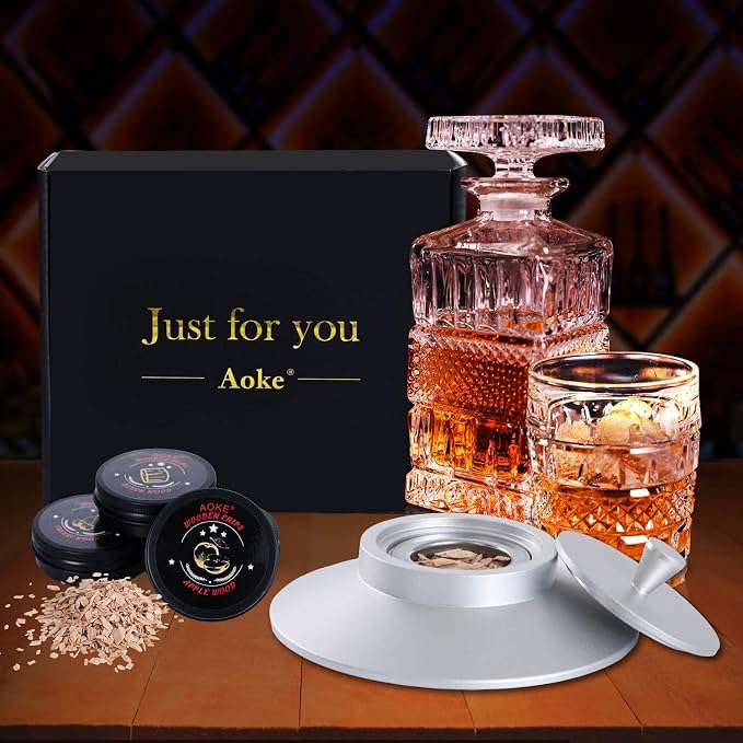 Cocktail Smoker Kit AOKE Metallic Whiskey Smoker Kit - Image 7