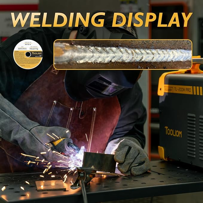 TOOLIOM ER70S-6 .035" Mild Steel MIG Solid Welding Wire on 2-Pound Spool - Image 2
