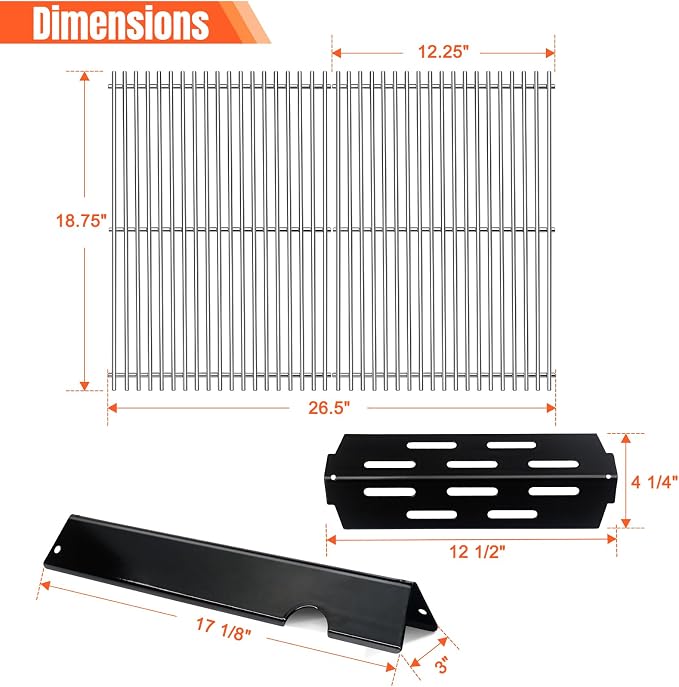 Porcelain-Enameled Grill Flavorizer Bar Heat Plates - Image 2