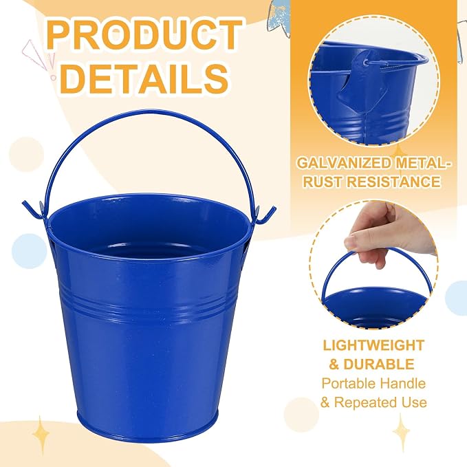 Small Metal Buckets, Mini Buckets - Image 3