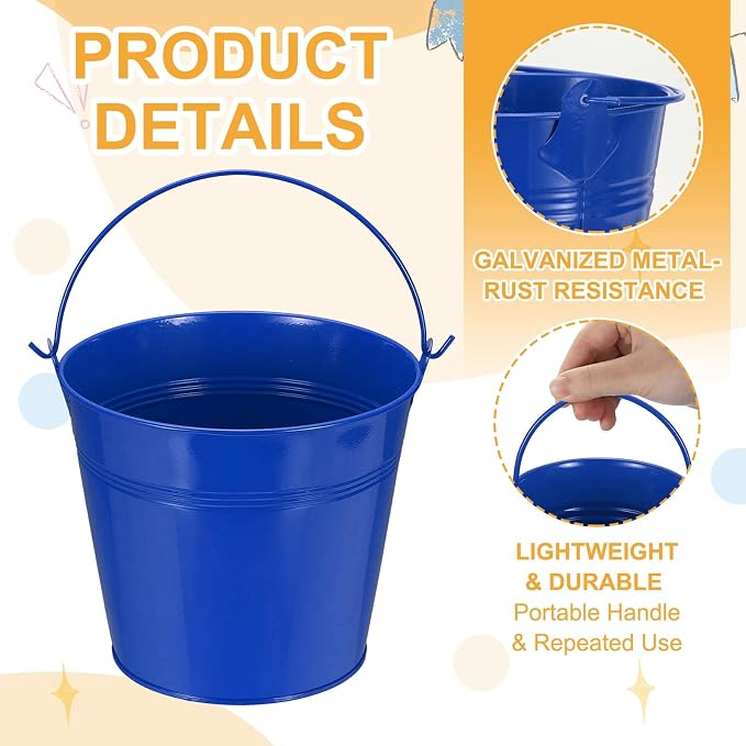 Small Metal Buckets, Mini Buckets - Image 3