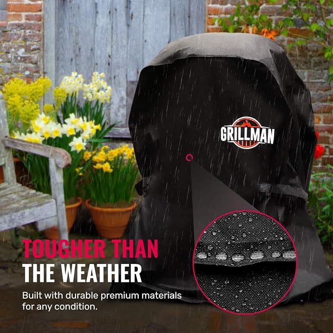 Grill Cover by Grillman, 30 Inch, BBQ Outdoor Grill Covers, Charcoal & Gas - Image 5