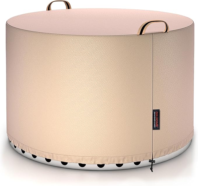 QH.HOME Fire Pit Cover Round for Solo Stove Yukon 27"-29", Waterproof Smokeless by QHHOME