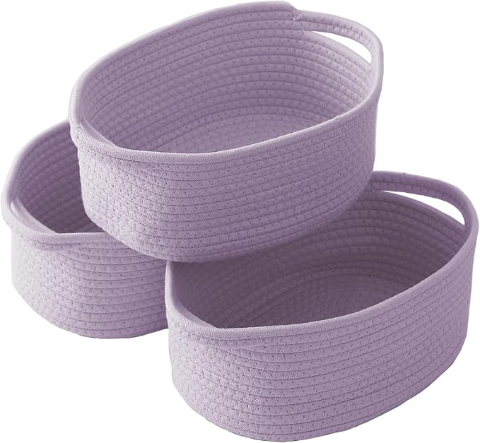 Woven Basket, Small Rope Storage Bin by JMvicyroam