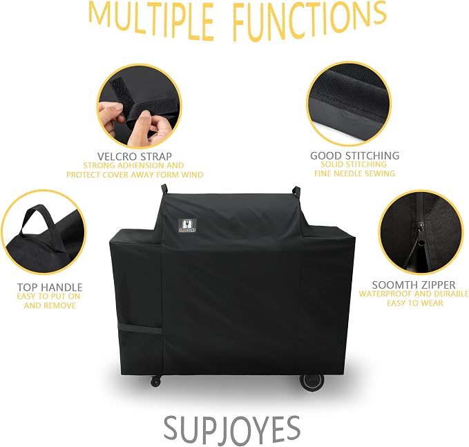 SUPJOYES Grill Cover for Traeger Ironwood 885 Wood Pellet Grill, Heavy Duty - Image 3