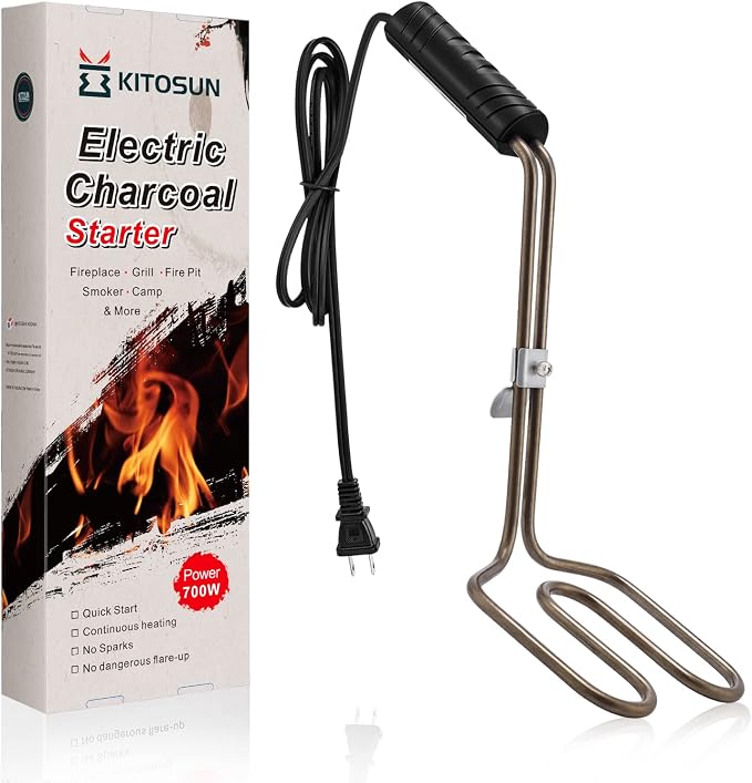 Kitosun Electric Charcoal Starter – Superior BBQ Grill Fireplace Coal Lighter by KITOSUN