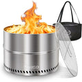 HGD 20 inch Smokeless Firepit Outdoor, Portable Smokeless Fire Pit by HGD