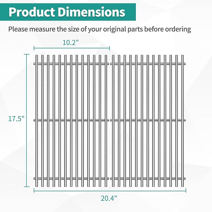 9MM 304 Stainless Steel Spirit Grill Grates - Image 2