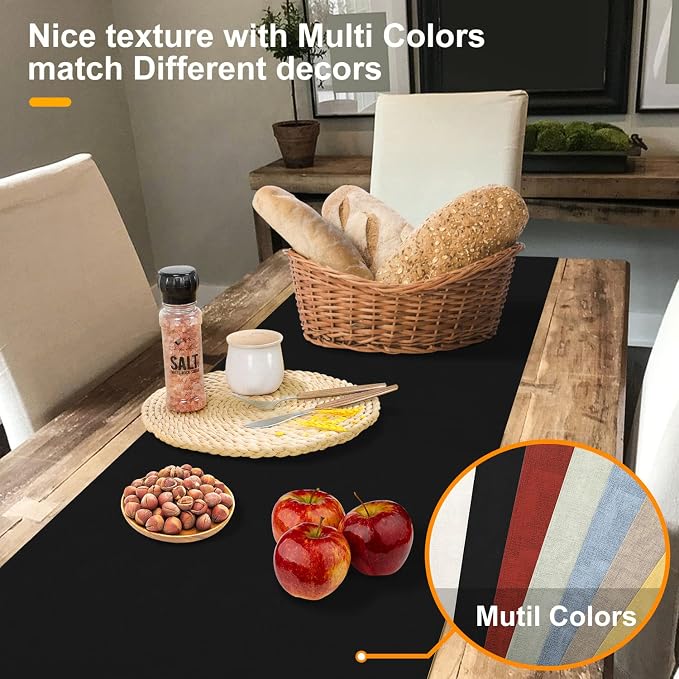 Waterproof Wipeable Table Runner, Thick Farmhouse Table Runner, Dresser Runner - Image 3