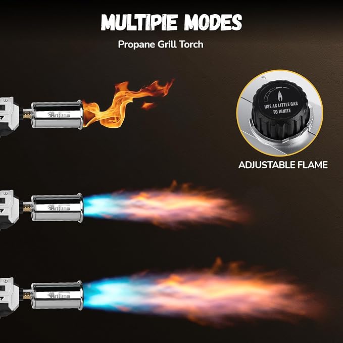 Powerful Grill Torch Gun | Propane Torch Gun, Adjustable Flamethrower | - Image 5