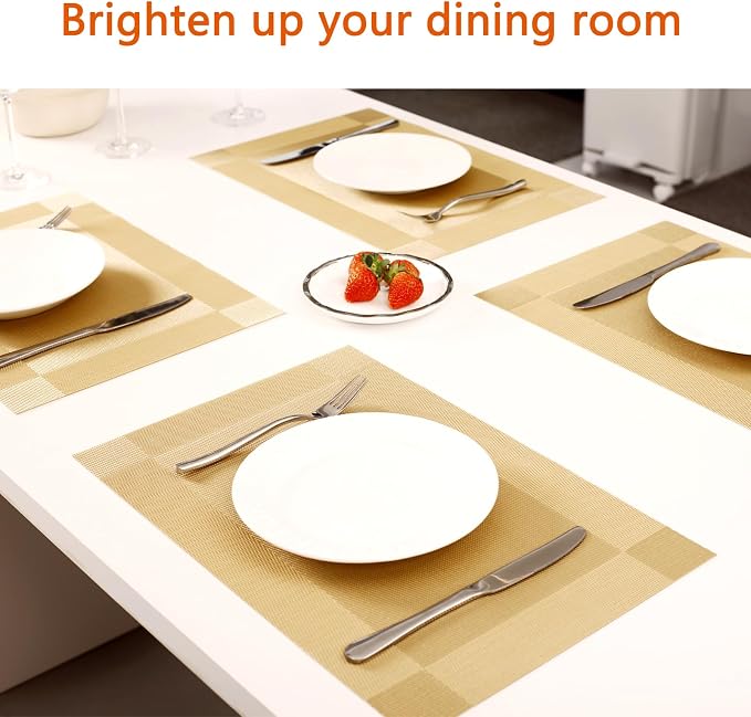 Placemats Set of 12 Washable&Wipeable Place mats - Image 6