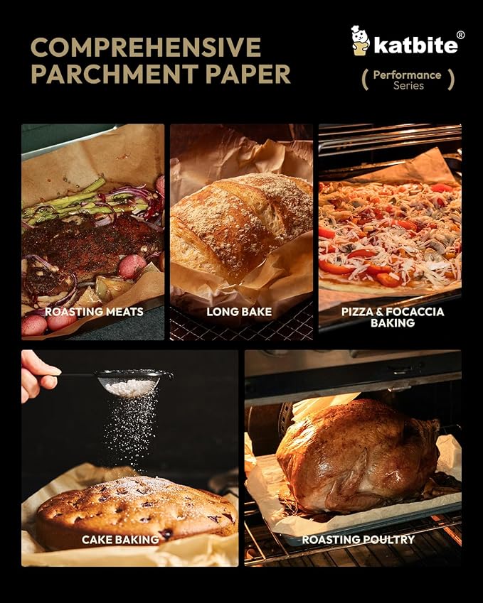 Katbite 200 Pcs Parchment Paper Sheets, 12x16IN Ultra-strong Unbleached Baking - Image 7