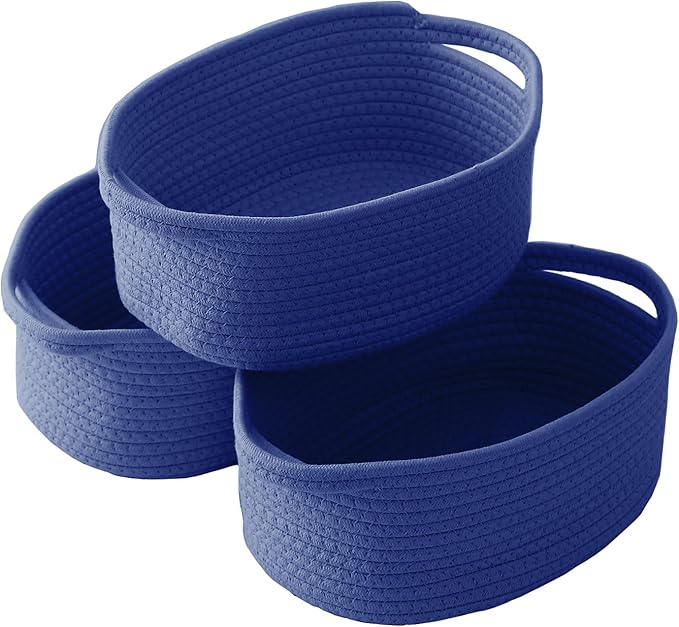 Woven Basket, Small Rope Storage Bin by JMvicyroam
