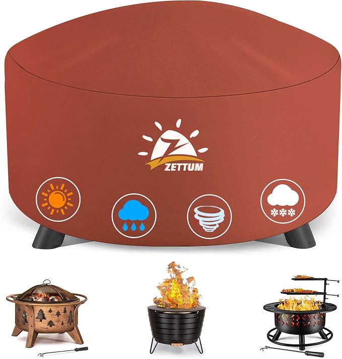 Zettum Fire Pit Cover Round 40 Inch by Zettum