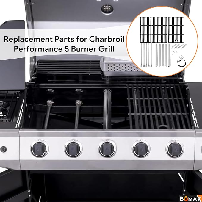 BQMAX 17 Inch Grill Grate Kit for Charbroil Performance 5 Burner Grill - Image 7