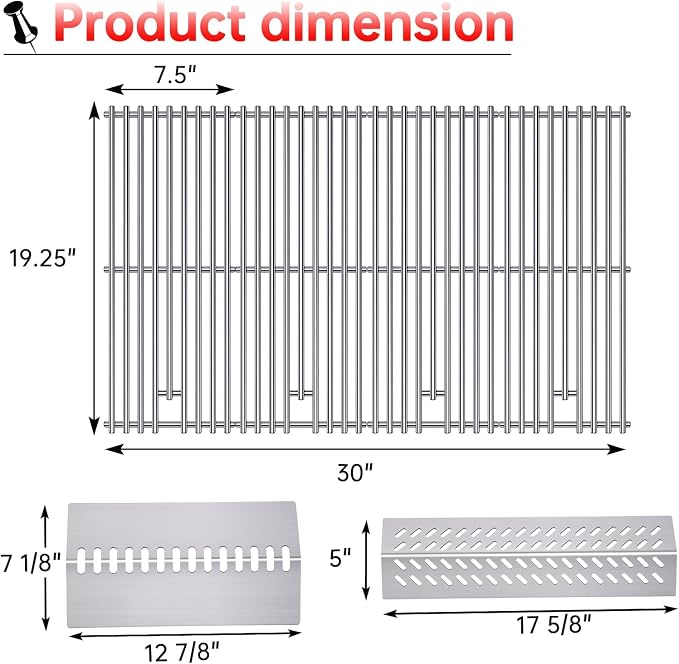 16GA Grill Heat Plates 9MM 16517 Grill Grates - Image 4