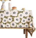 Designer Vintage Rectangular Tablecloth, Linen French Tablecloth by bilingaier