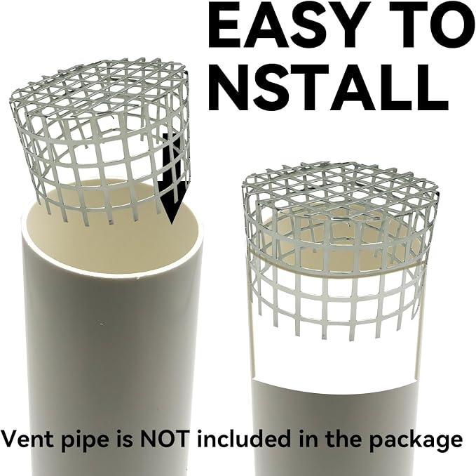 PVC Termination Mesh Vent Cover Cap, 304 Stainless Steel - Image 5