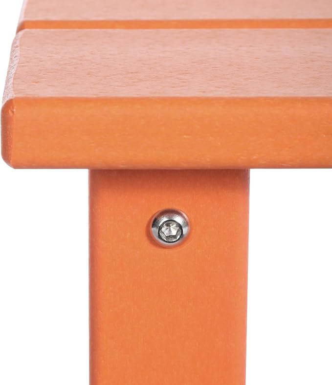 Costaelm Kids Outdoor Side Table, Small Patio HDPE Adirondack Square Table - Image 6