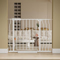 Wide Baby Gate for Stairs Doorways Pressure Mounted Baby Gate Walk Through by HOOOEN