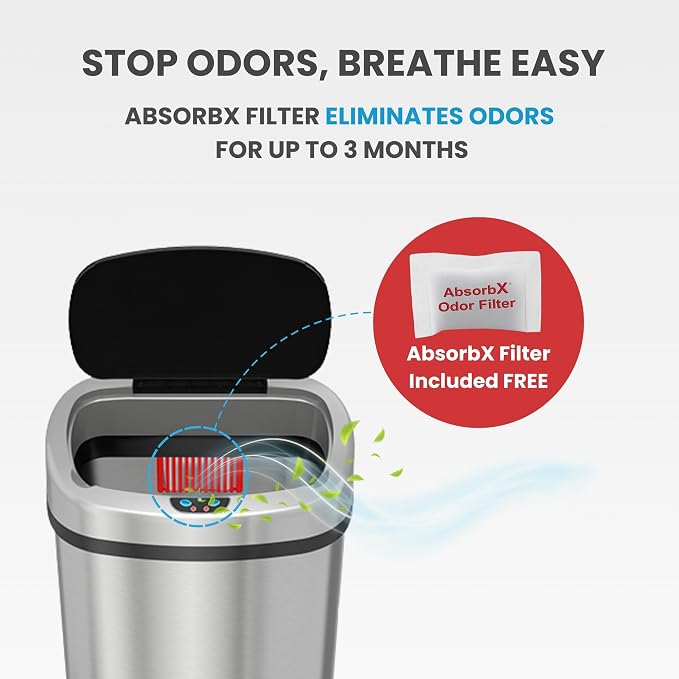 iTouchless 13 Gallon Automatic Sensor Trash Can - Image 5