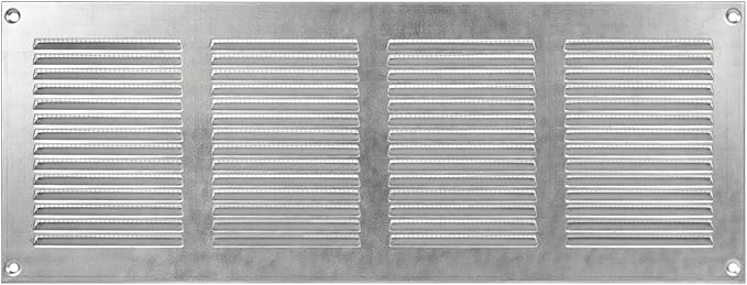 Repa Market Air Vent Cover 16x6 Inch Galvanized Steel Louvered Grill Cover by RepaMarket