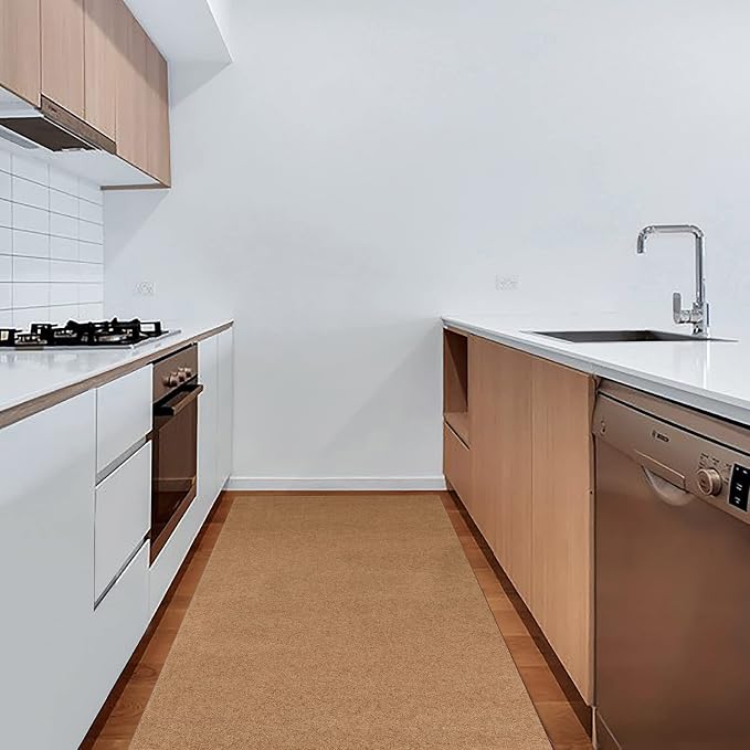 4' x 46' Runner Rugs with Rubber Backing, Indoor Outdoor Utility Carpet Runner - Image 8